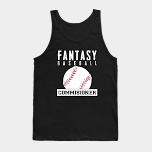 Fantasy Baseball Commissioner - Funny Baseball Shirt Tank Top